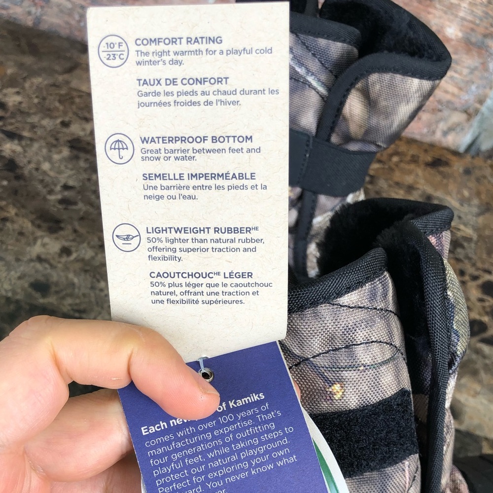 NEW Kamik Toddler Boys Snowbug Outdoor camo boots - Picture 13 of 13